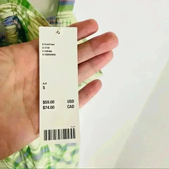 NWT Urban Outfitters Plaid Mini Dress with Keyhole - Picture 7 of 7